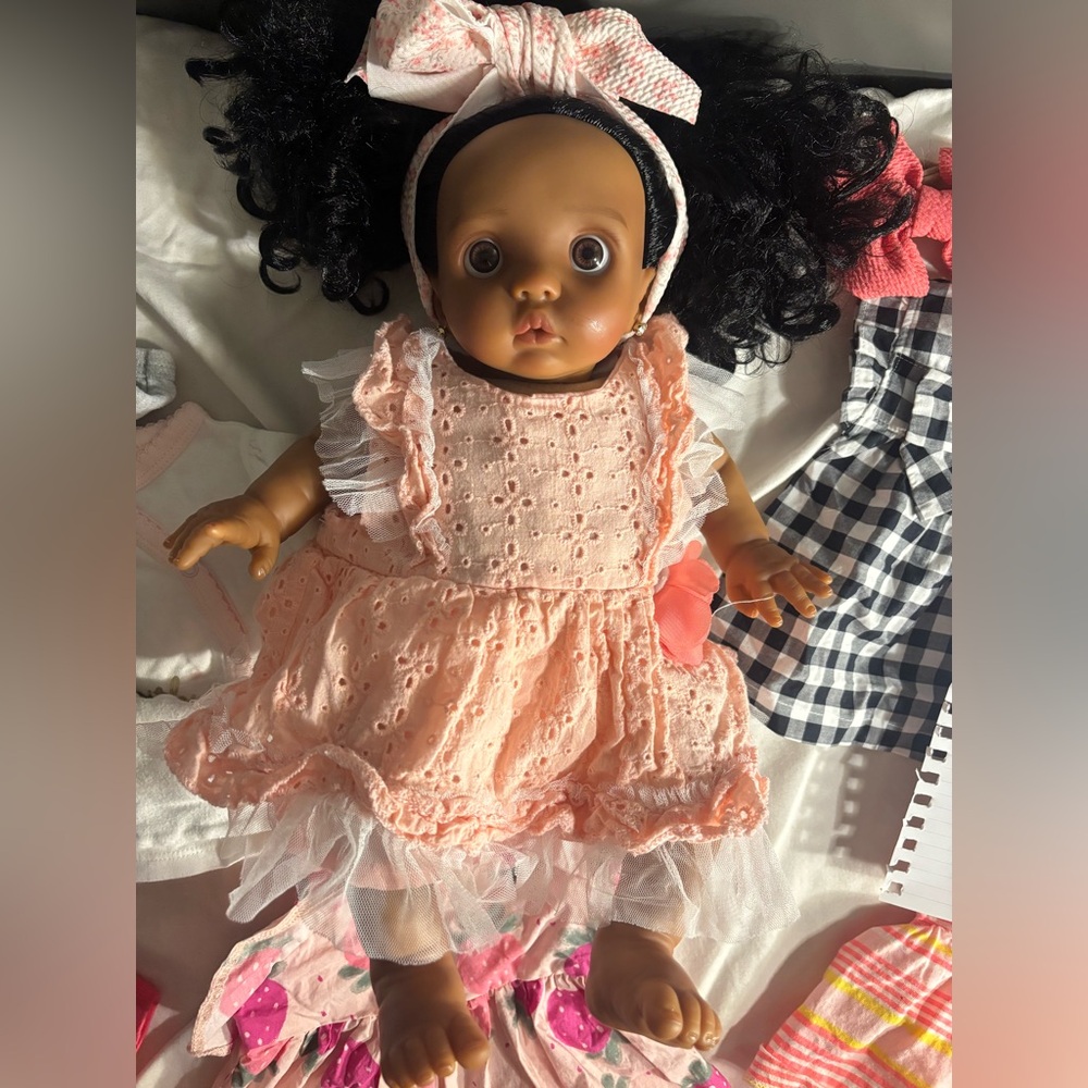 Reborn Peeka Replica Curly Hair Ethnic Baby